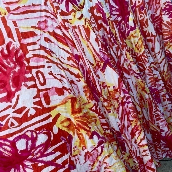 EUC Snazzies By Artwear Recycled Full Skirt Maxi Dress Handmade Size XL - Picture 3 of 7